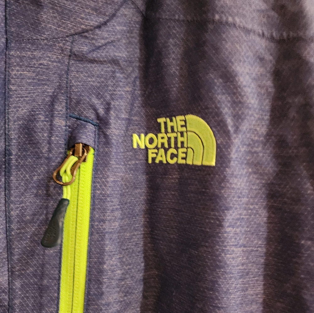 Northface Winter Jacket Large Denim Blue/Green Ge… - image 6